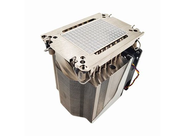 LGA4189 के लिए एल्युमिनियम टावर फिन कॉपर प्लेट 4U CPU हीटसिंक